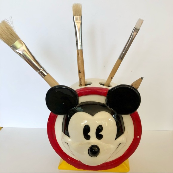 Vintage Mickey Mouse toothbrush holder or pencil or flowers or brushes :) - Picture 1 of 13